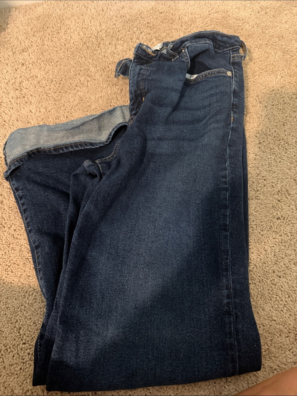 crown & ivy Dark Blue Boot Cut Jeans